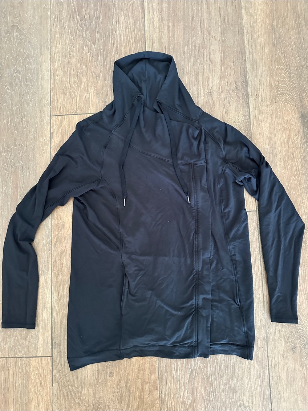 lululemon athletica Black Hooded Utility Jacket. Size 12.